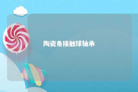 陶瓷角接触球轴承 
